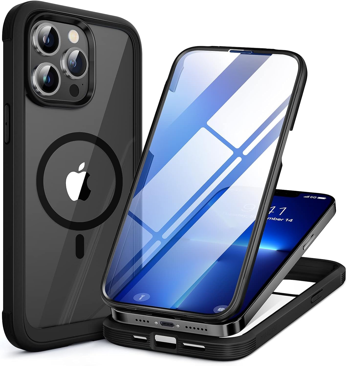 Miracase iPhone 13 Pro Magnetic Case with Built-in Screen Protector