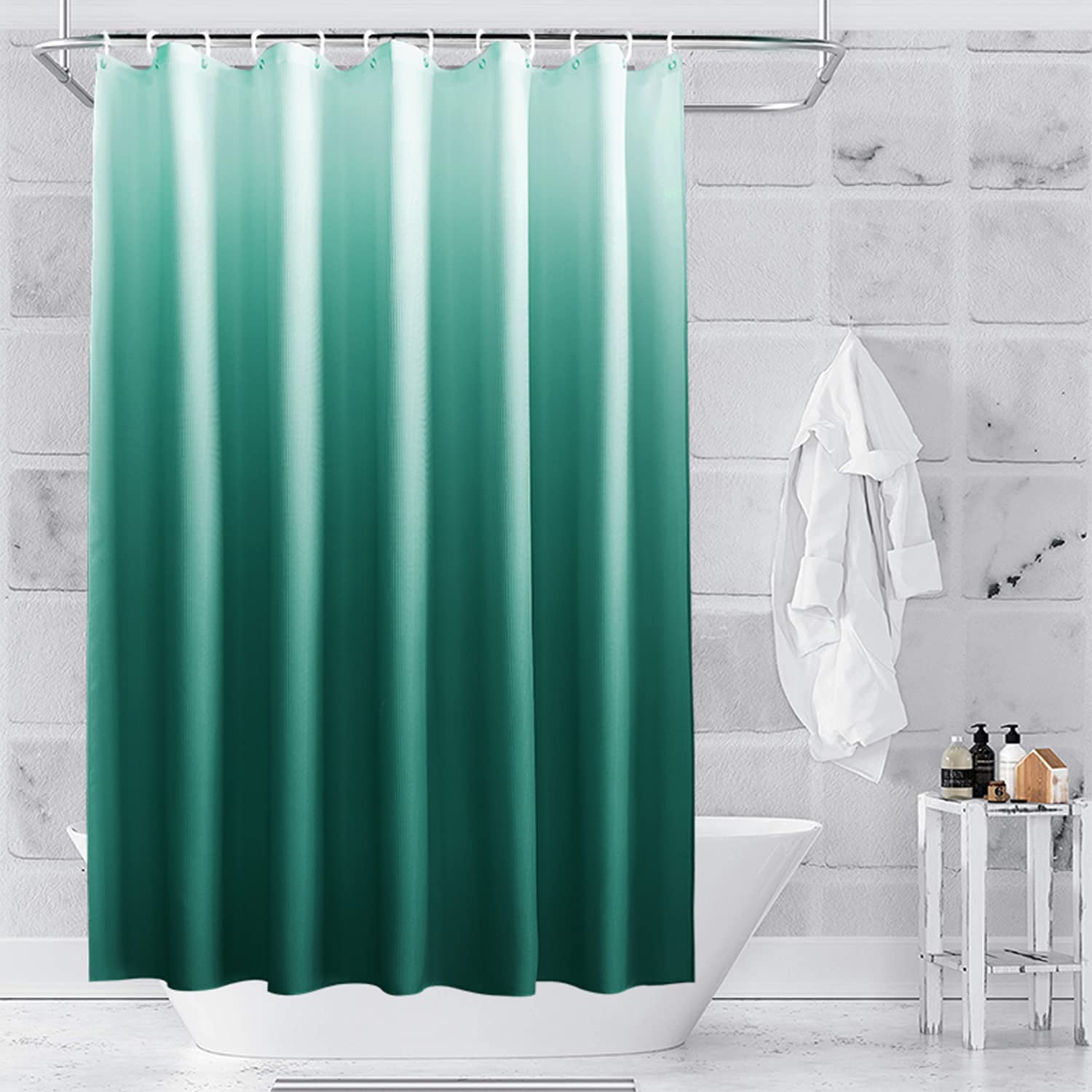 Trimming Shop Polyester Gradient Shower Curtain - Waterproof, 180x200cm