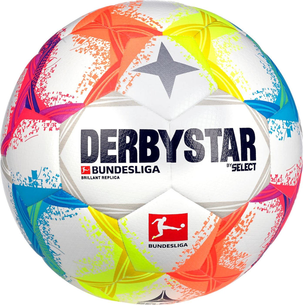Derbystar Brillant Soccer Match Ball – Size 5 Professional Multicolor
