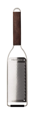 Microplane Fine Kitchen Grater – Walnut Wood Handle & Stainless Steel