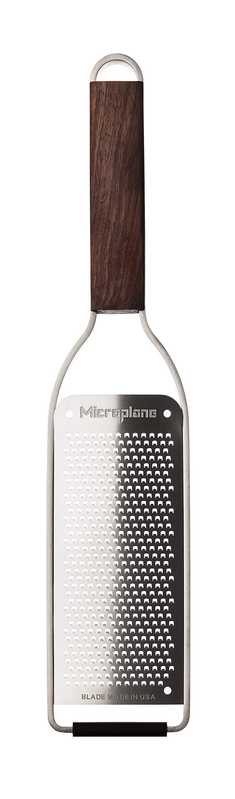 Microplane Fine Kitchen Grater – Walnut Wood Handle & Stainless Steel