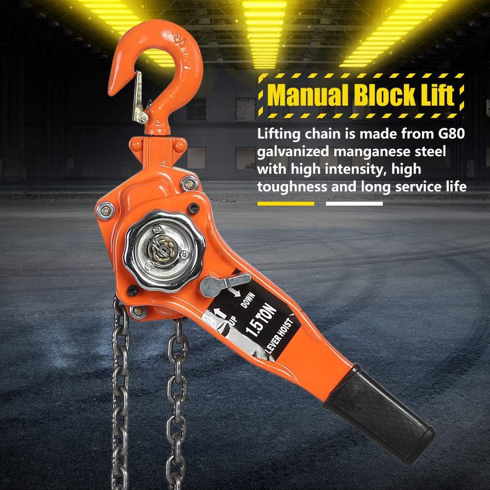 Massive Discounts 1.5T Hand Chain Hoist | 3m Galvanised Steel Pulley