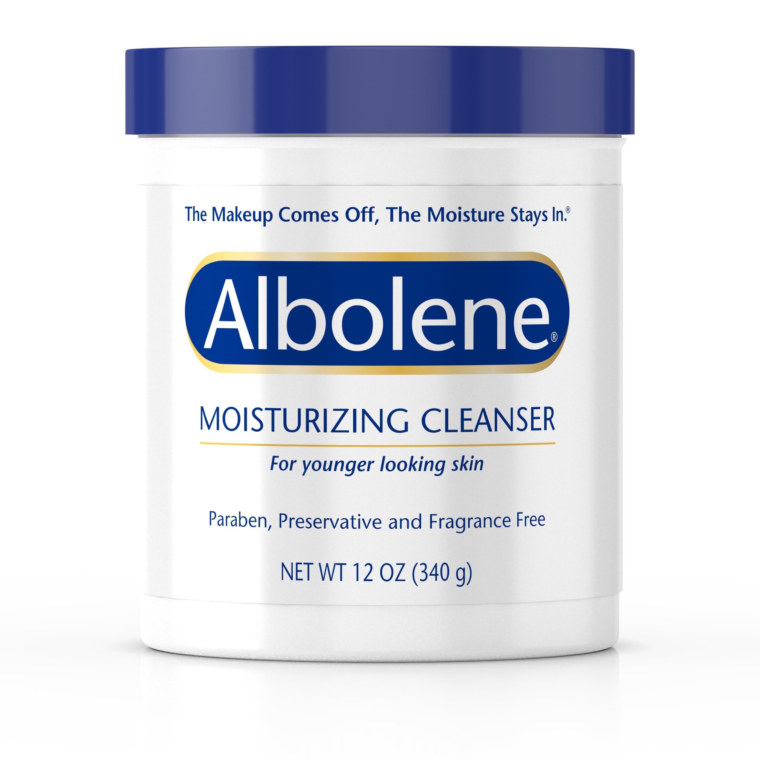 Albolene Moisturizing Cleanser – Unscented Makeup Remover, 12 oz / 350ml