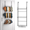 HapiRm Over Door Hat Rack - 3-Tier Wall Mounted Hat Storage Hold to 26 Caps - image 1