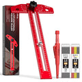 Nicpro 4-in-1 Woodworking Carpenter Square | Aluminum T-Square Marking Kit