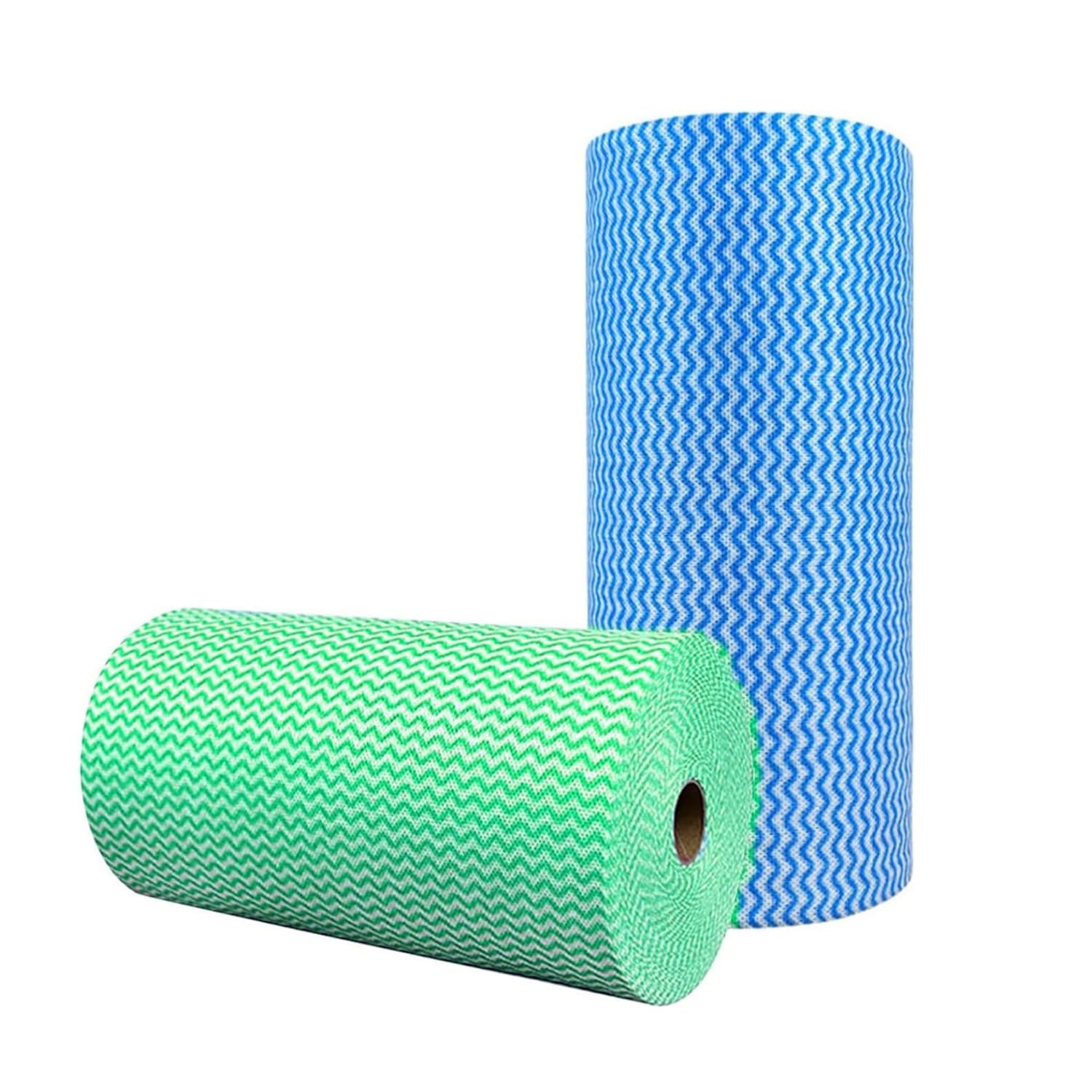 SUZZYVINE Reusable J Cloth Roll | Washable Quick-Drying Wipes, 2 Rolls
