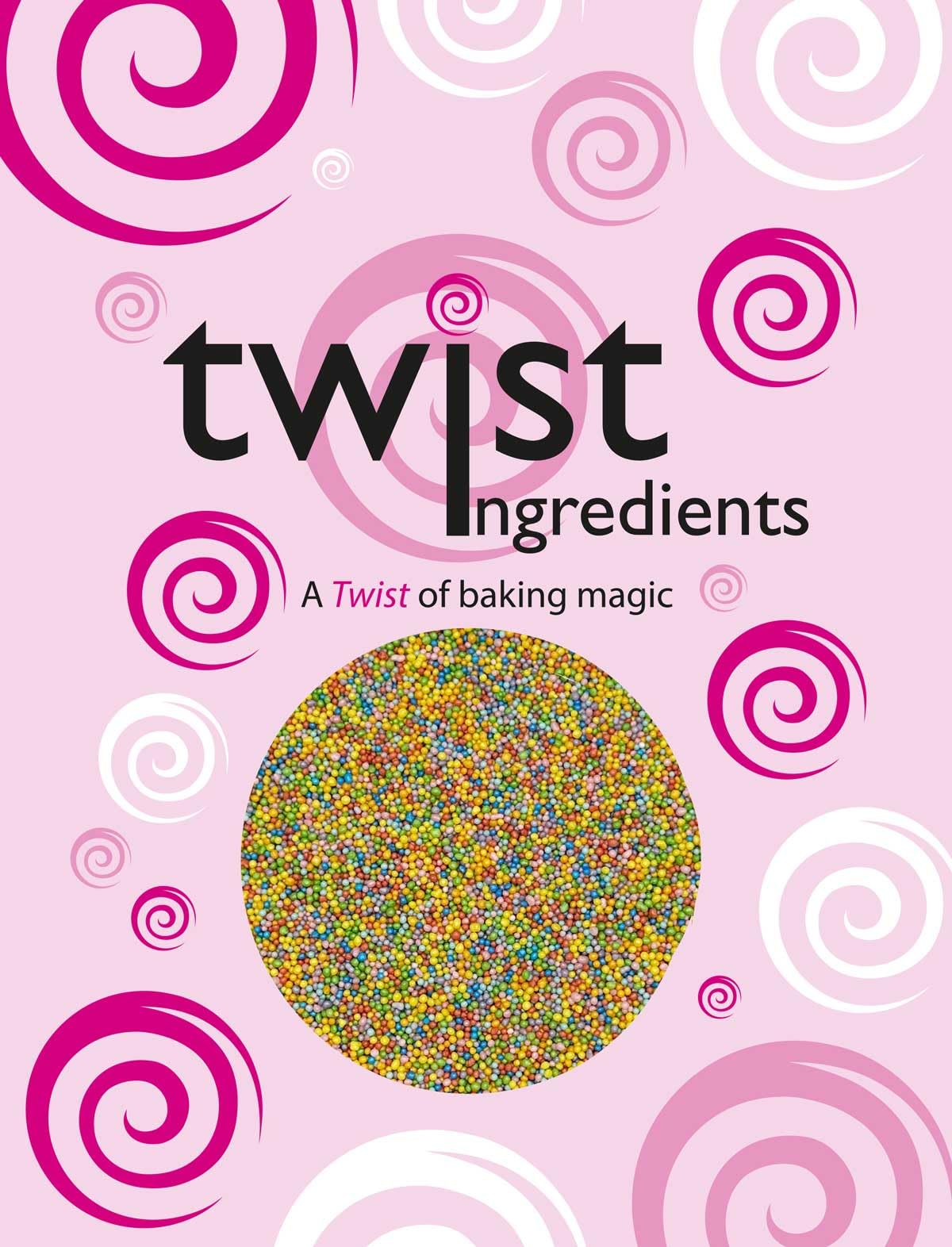 Twist Ingredients Glimmer Rainbow 100s and 1000s Edible Sprinkles - 800g