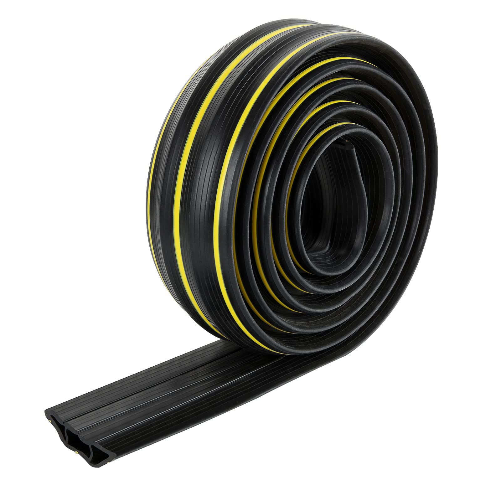 AKOLAFE 10FT Floor Cable Protector | 3-Channel PVC Wire Cover