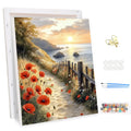 MEIYUDA Paint by Numbers for Adults with Frame - DIY Canvas Oil Painting Kit