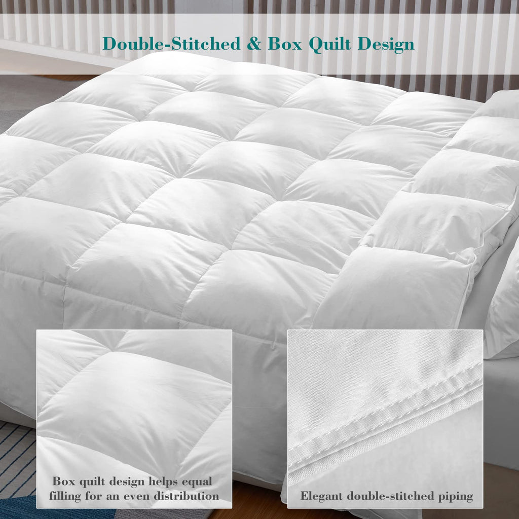 Threads For Bed King Size 10.5 Tog Down & Feather Duvet | 100% Cotton