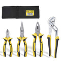 DOWELL 4-Piece Pliers Set with Storage Pouch – Professional Tool Kit