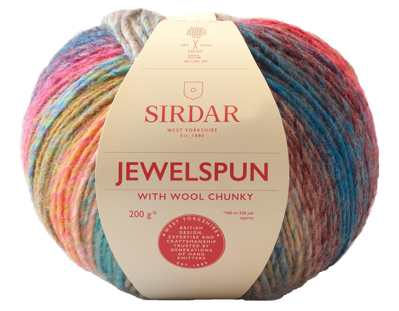 Sirdar Jewelspun with Wool Chunky Yarn - Precious Reef (204) - 200g