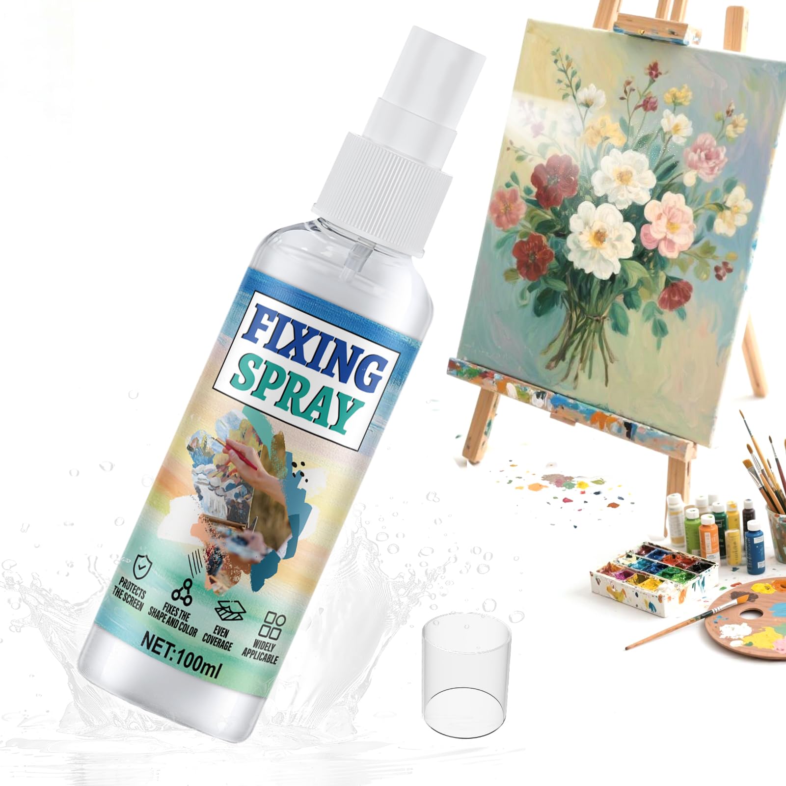 HONTAOK Art Fixative Spray for Pencil, Charcoal & Pastel Drawings - 100ml