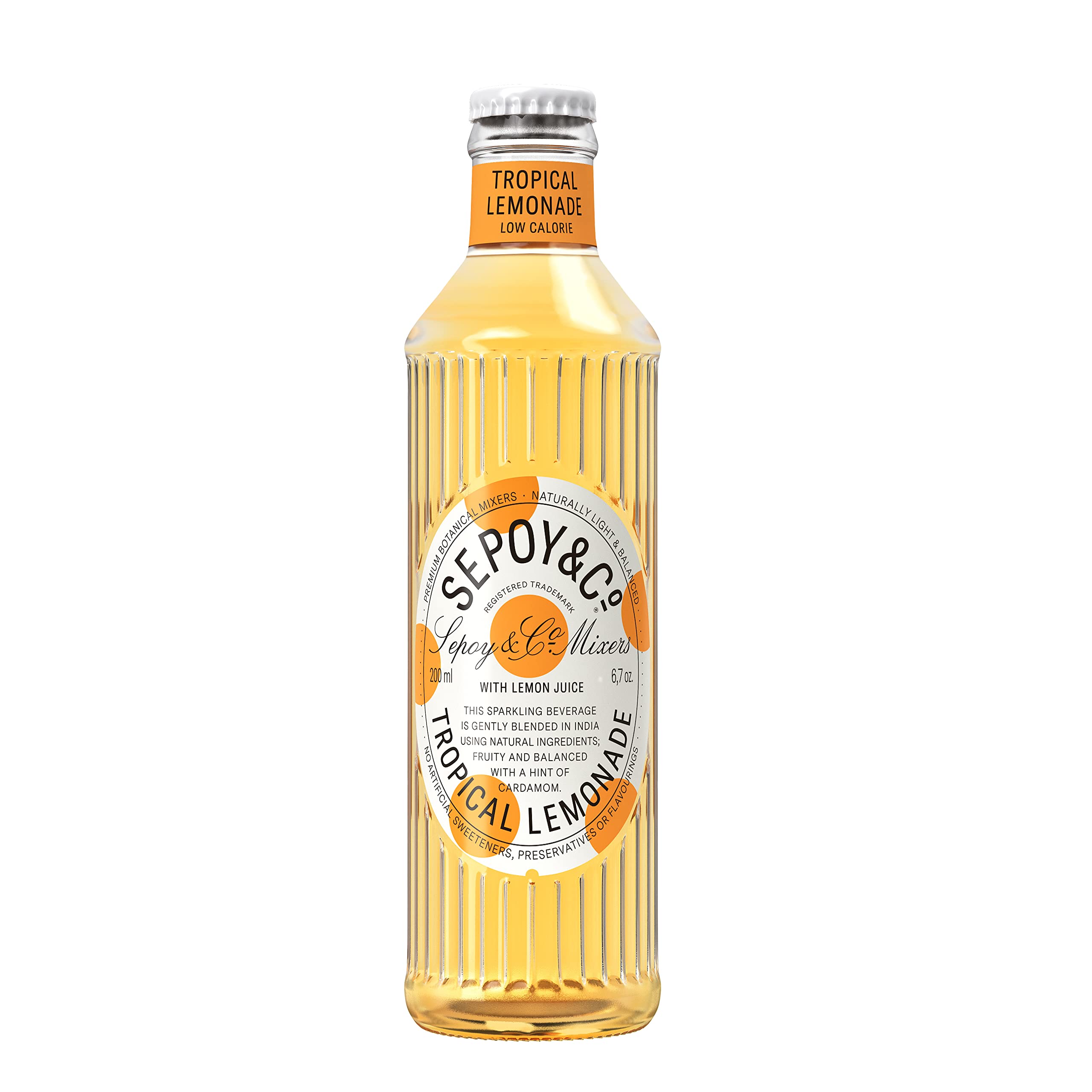 Sepoy & Co. Tropical Lemonade – Low Calorie Natural Drink – 6 x 200ml