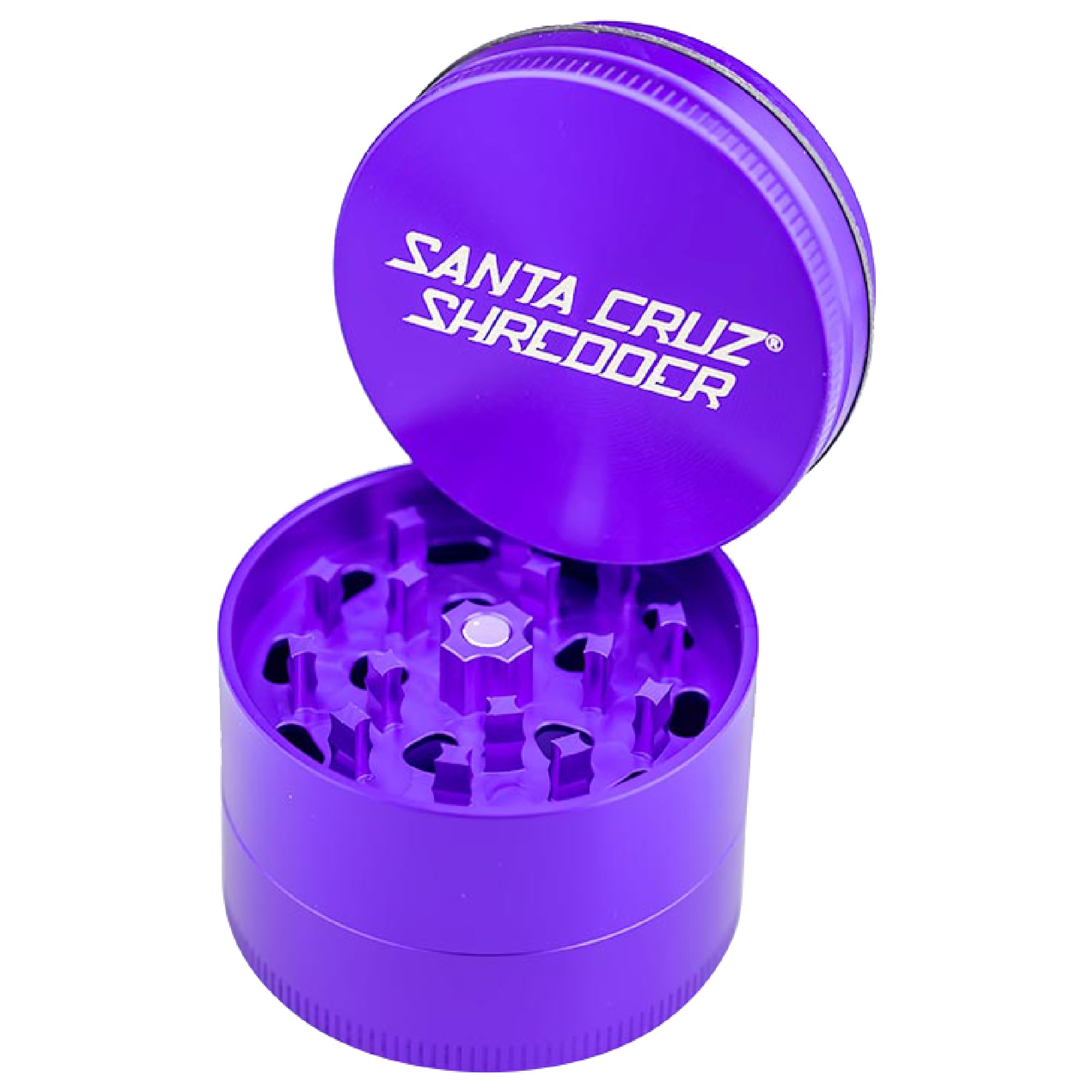 Santa Cruz Shredder 3-Piece Herb Grinder | Medium 2.125" Aluminum - Purple
