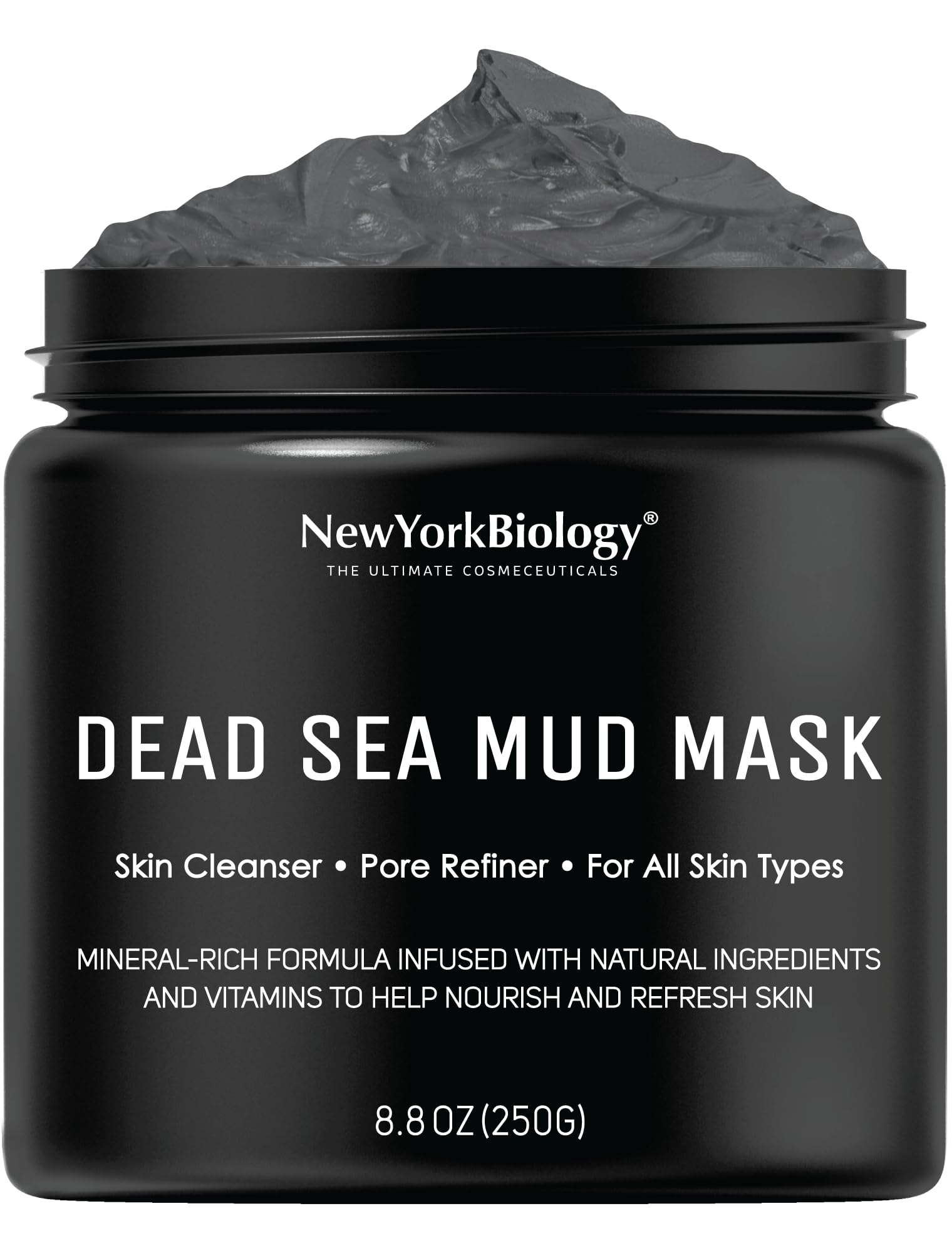 New York Biology Dead Sea Mud Mask - Pore Refiner for Face and Body - 250g