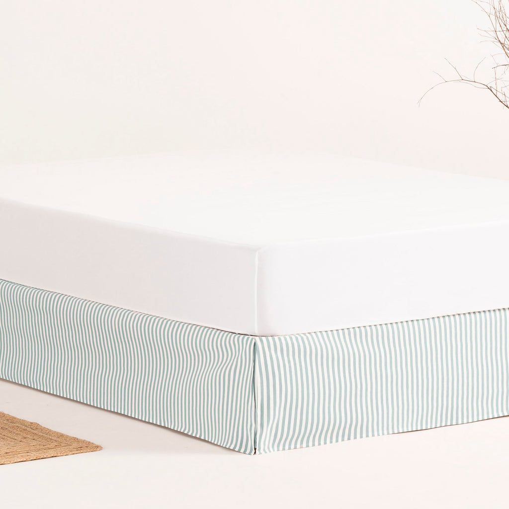 Bed Cover 105 x 190/200 cm Bed Base Cover 105 cm – Water Stripes - image 2
