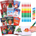 Jolof Store Christmas Coloring Book Set with Crayons - 48 Piece Bulk Pack