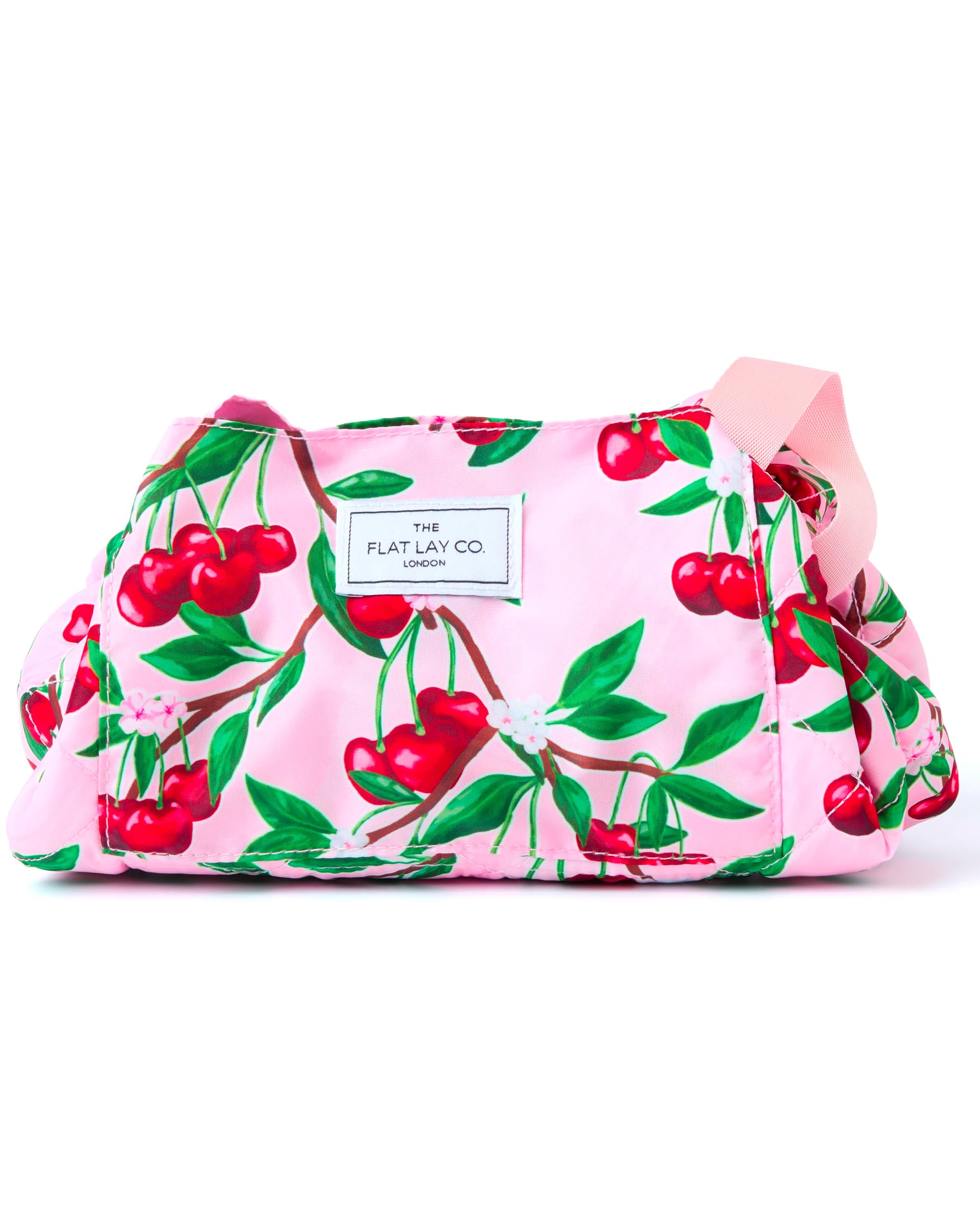 The Flat Lay Co. Drawstring Makeup Bag – Cherries Travel Organizer