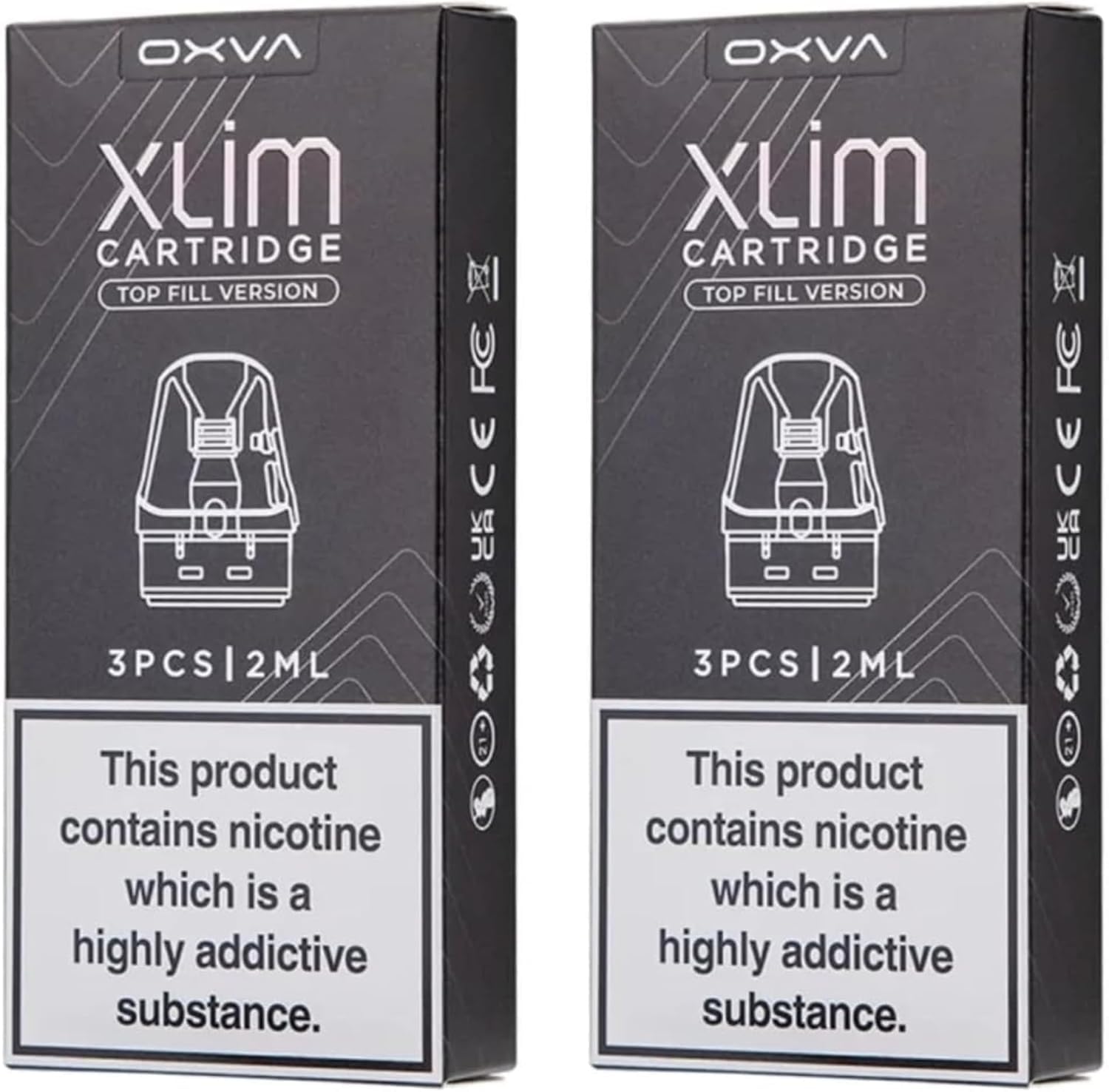 OXVA Xlim V3 Replacement Pods – 2ml Top Fill Cartridges (6-Pack)