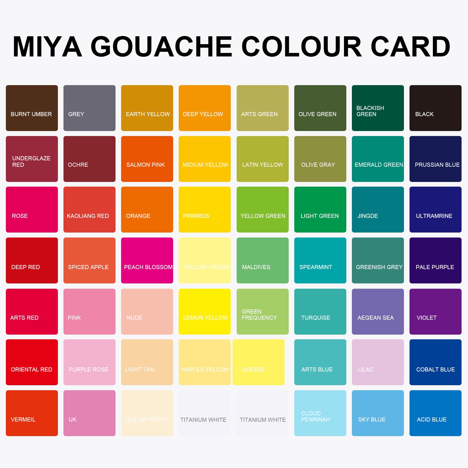 HIMI Gouache Paint Set | 56 Colors Jelly Cup Design with Carrying Case