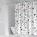 BANLMEYD Floral Shower Curtain | Waterproof & Weighted Polyester – 180x180cm