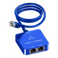 Uzifhdhi Gigabit Ethernet Splitter 1 to 2 | 1000Mbps RJ45 Adapter, Blue