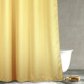 PopKozzi Yellow Waffle Weave Shower Curtain | 84 Inch Heavy Duty Fabric