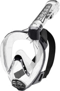 Cressi Duke Full Face Snorkel Dry Mask | Clear/Black | Size M/L