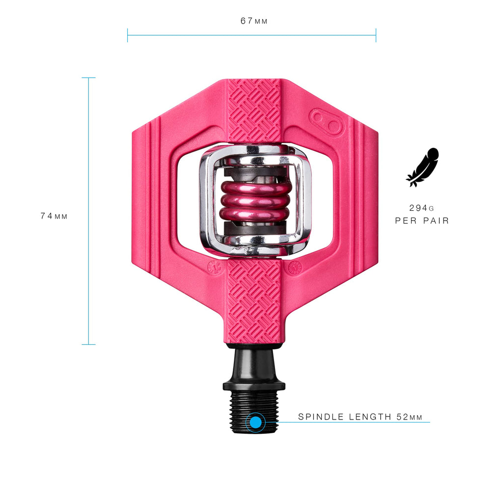 Crankbrothers Candy 1 MTB Pedals – Pink Composite Clipless Pedals