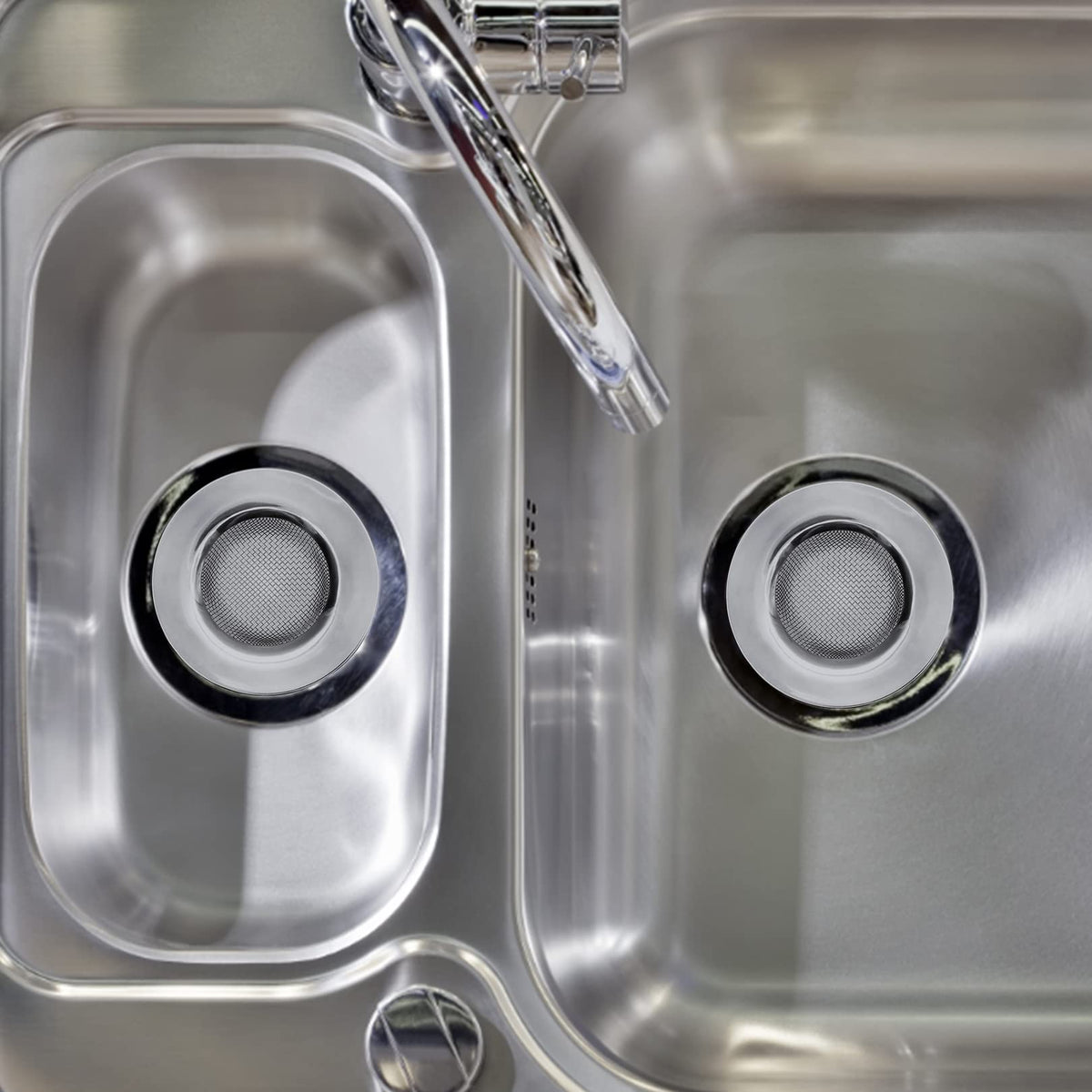 2pcs Stainless Steel Sink and Shower Drain Strainers, 77mm Diameter - image 5