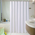 GONOVE White Waterproof Polyester Shower Curtain - 280x200cm Weighted Hem