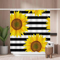 Woutay Yellow Sunflower Shower Curtain | Mold Resistant Polyester – 180x180cm