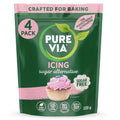 Pure Via Icing Sugar Alternative | Keto & Vegan Sweetener | 220g (4 Pack)