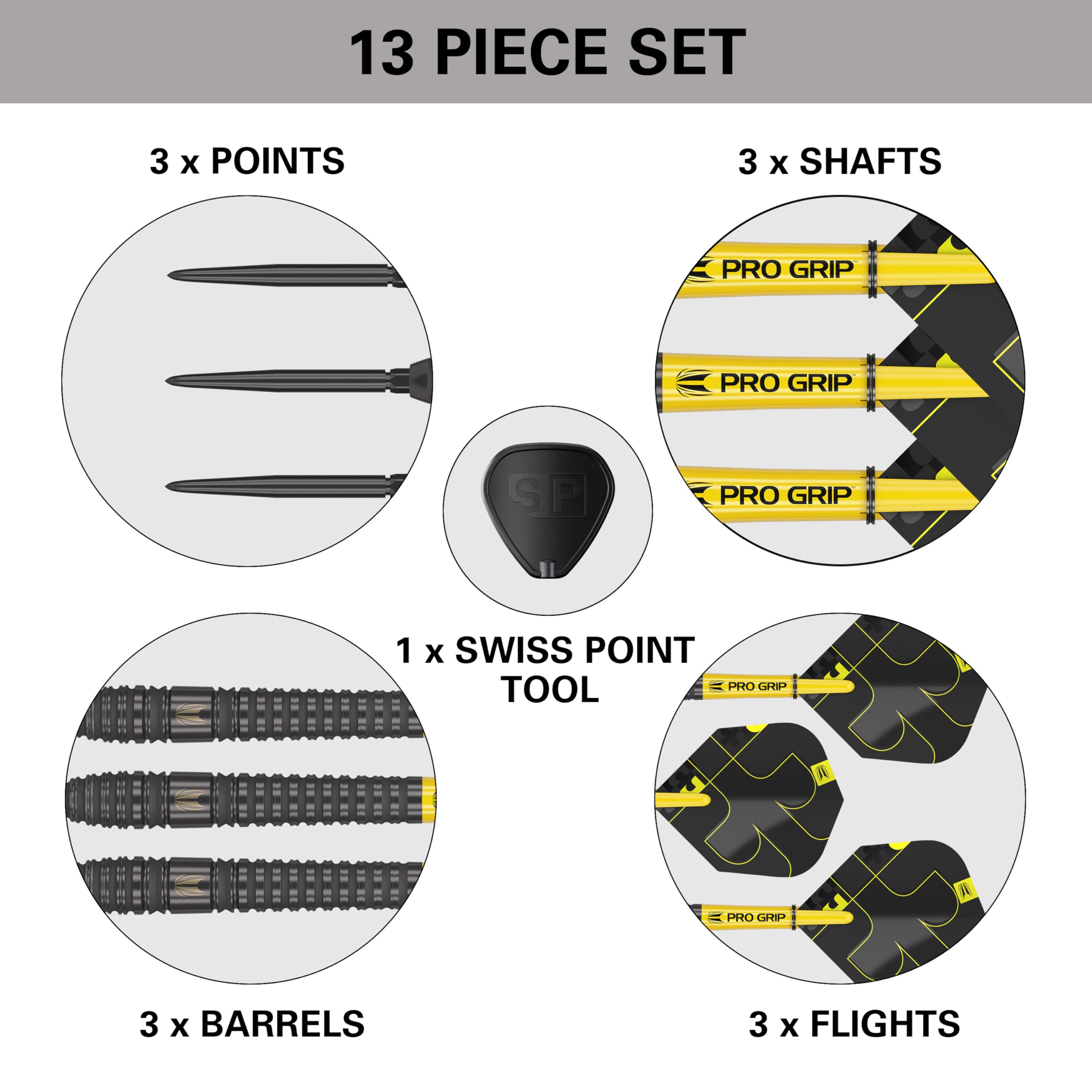 Target Darts Bolide Void 03 Steel Tip Darts | 90% Tungsten, 24g Black