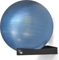 Meollo Steel Gym Ball Storage Rack - Pack of 2 Wall Mounts, Black