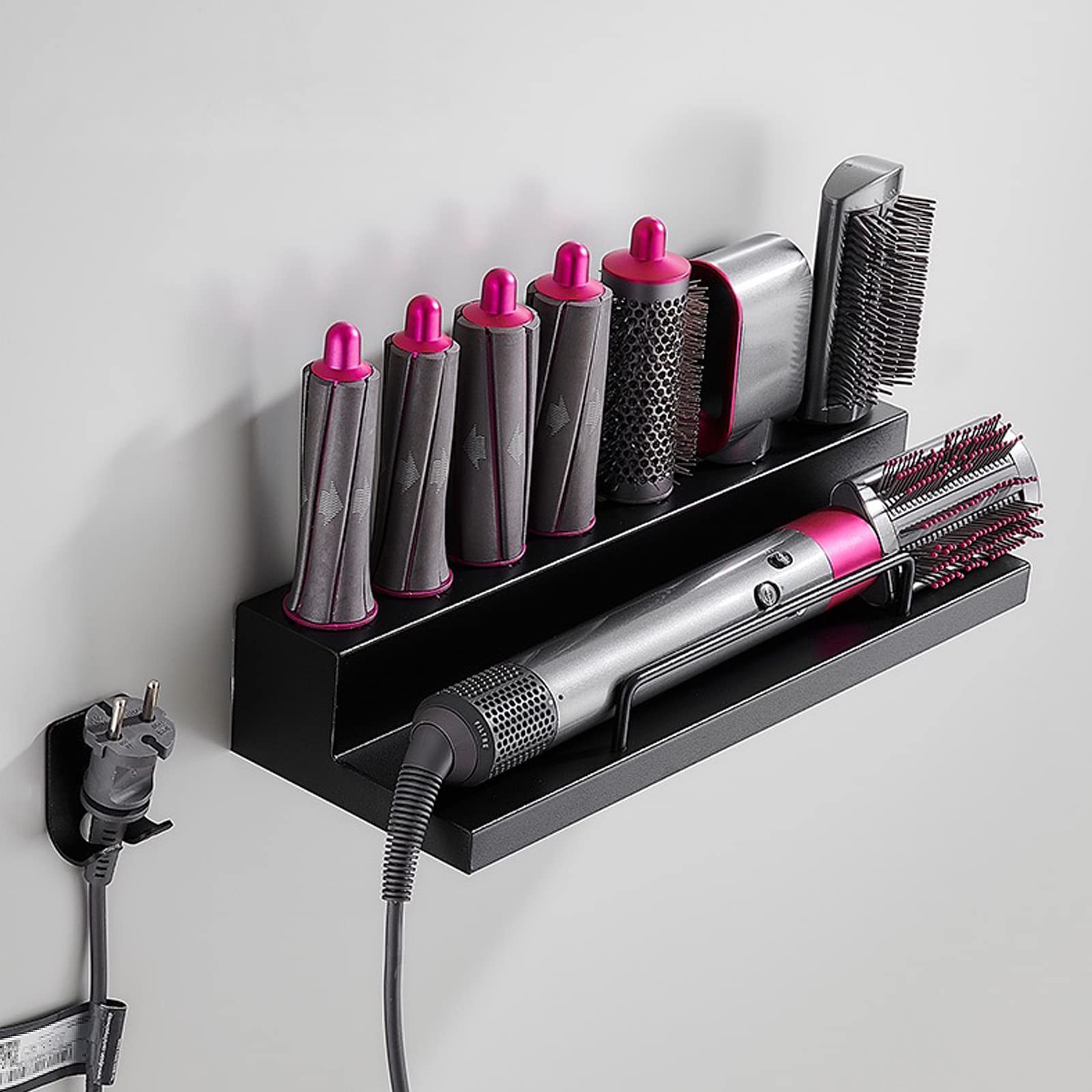 DYOUen Wall Mount Dyson Airwrap Holder – Stainless Steel Storage Rack