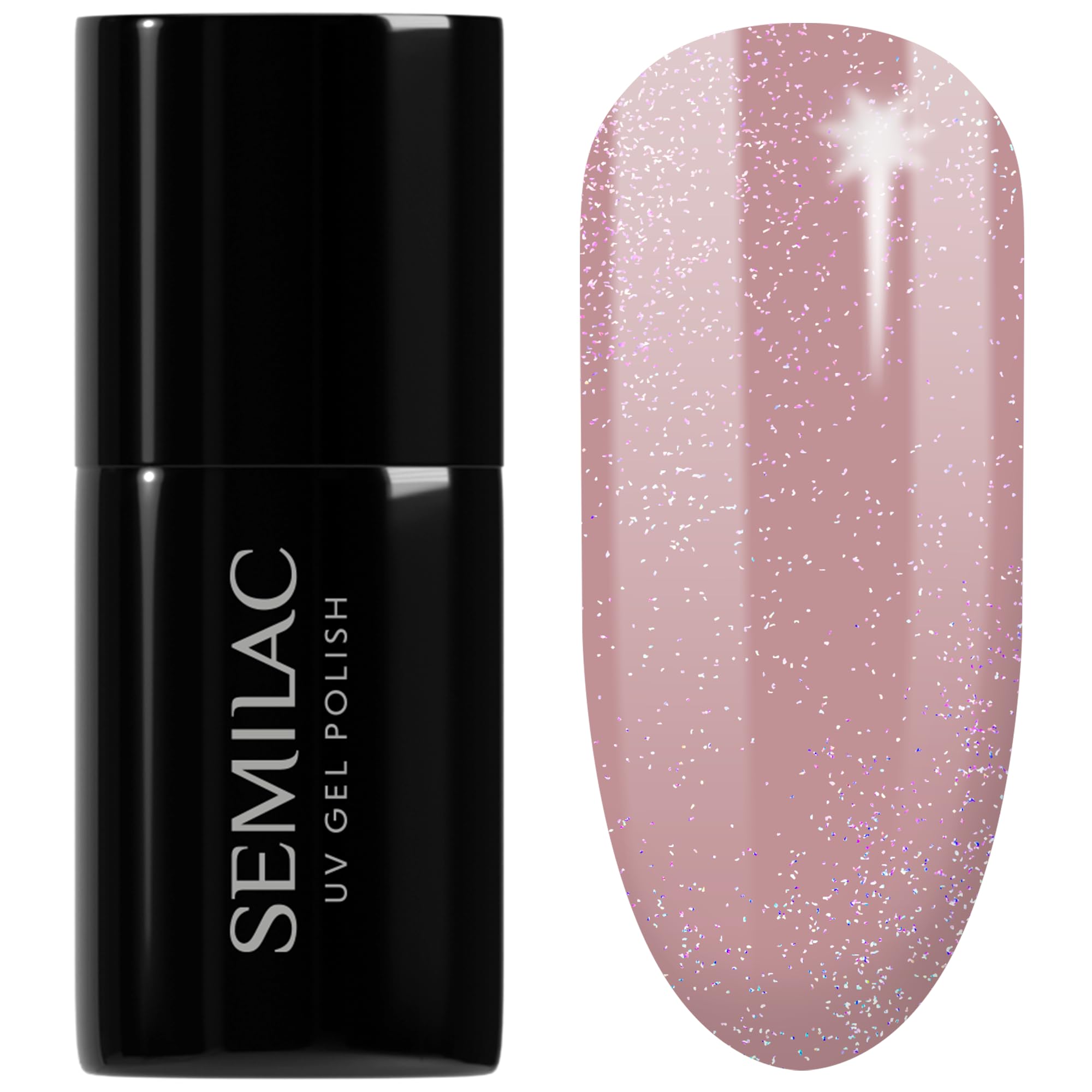 Semilac Gel Nail Polish 320 Shimmer Dust Beige – Long Lasting 7ml