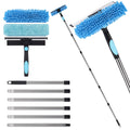 7Ft Extendable Window Cleaner | 2-in-1 Telescopic Squeegee Tool