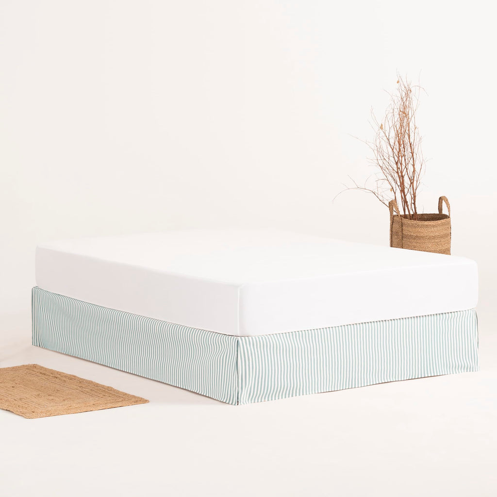 Bed Cover 105 x 190/200 cm Bed Base Cover 105 cm – Water Stripes - image 5