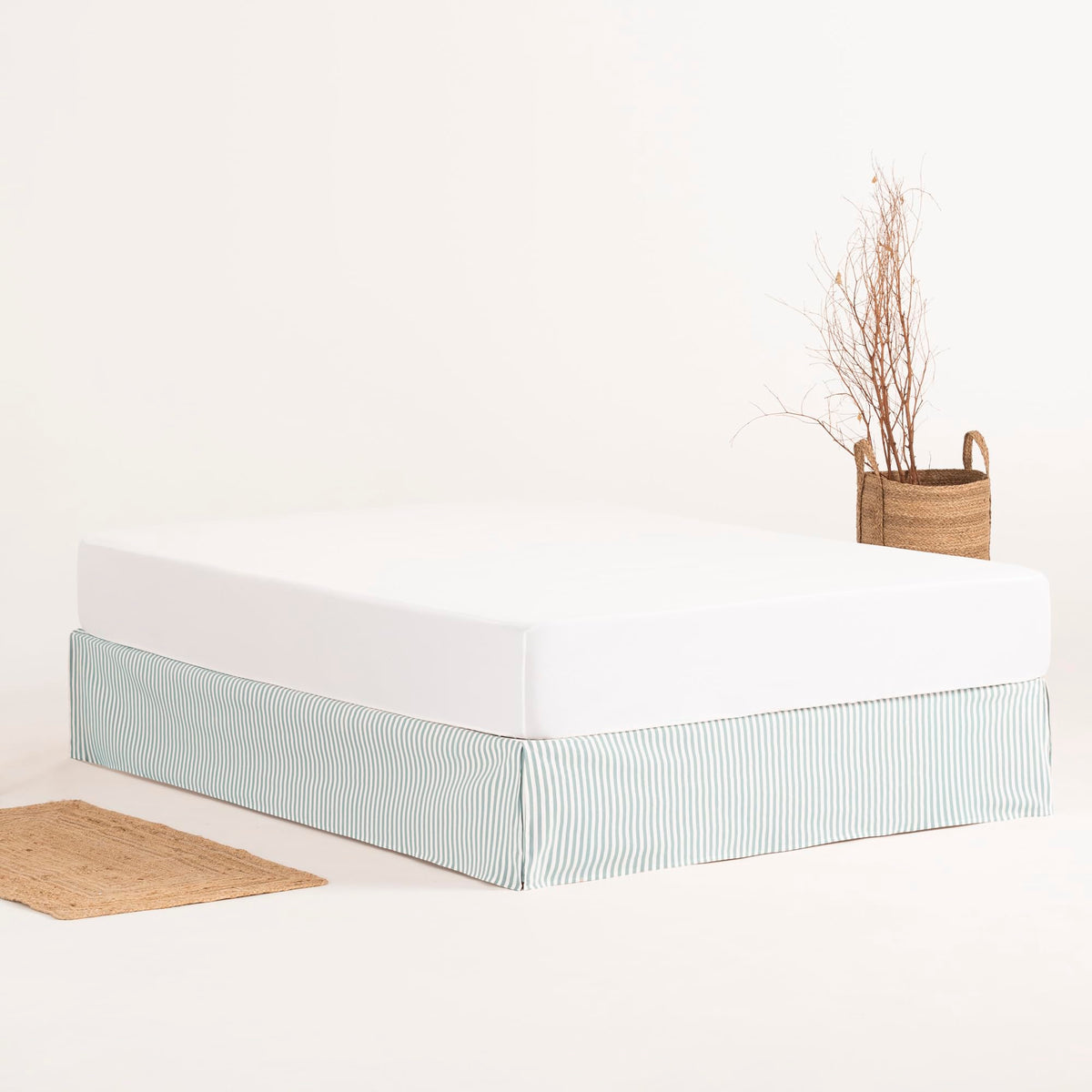 Bed Cover 105 x 190/200 cm Bed Base Cover 105 cm – Water Stripes - image 5