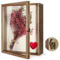 TJ.MOREE Shadow Box Display Case | 13x16 Wood Frame for Wedding Bouquets