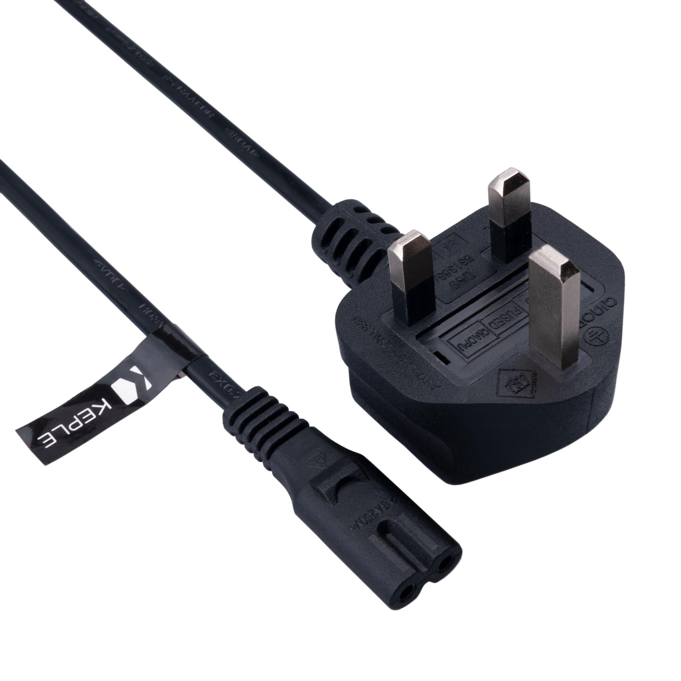 Jolof Store 5m Figure 8 Power Lead - Universal 2 Pin Mains Cable