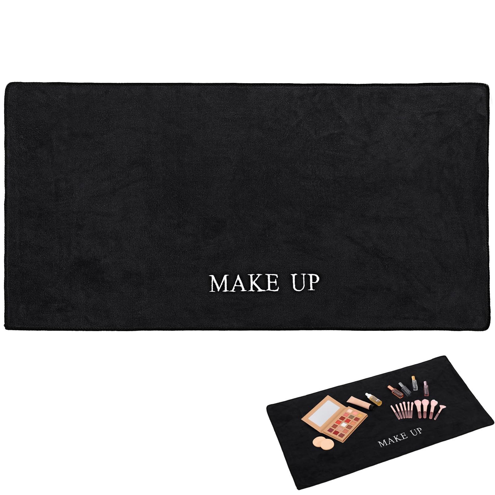IMIKEYA Heat-Resistant Makeup Mat | Washable Cloth Vanity Table Pad