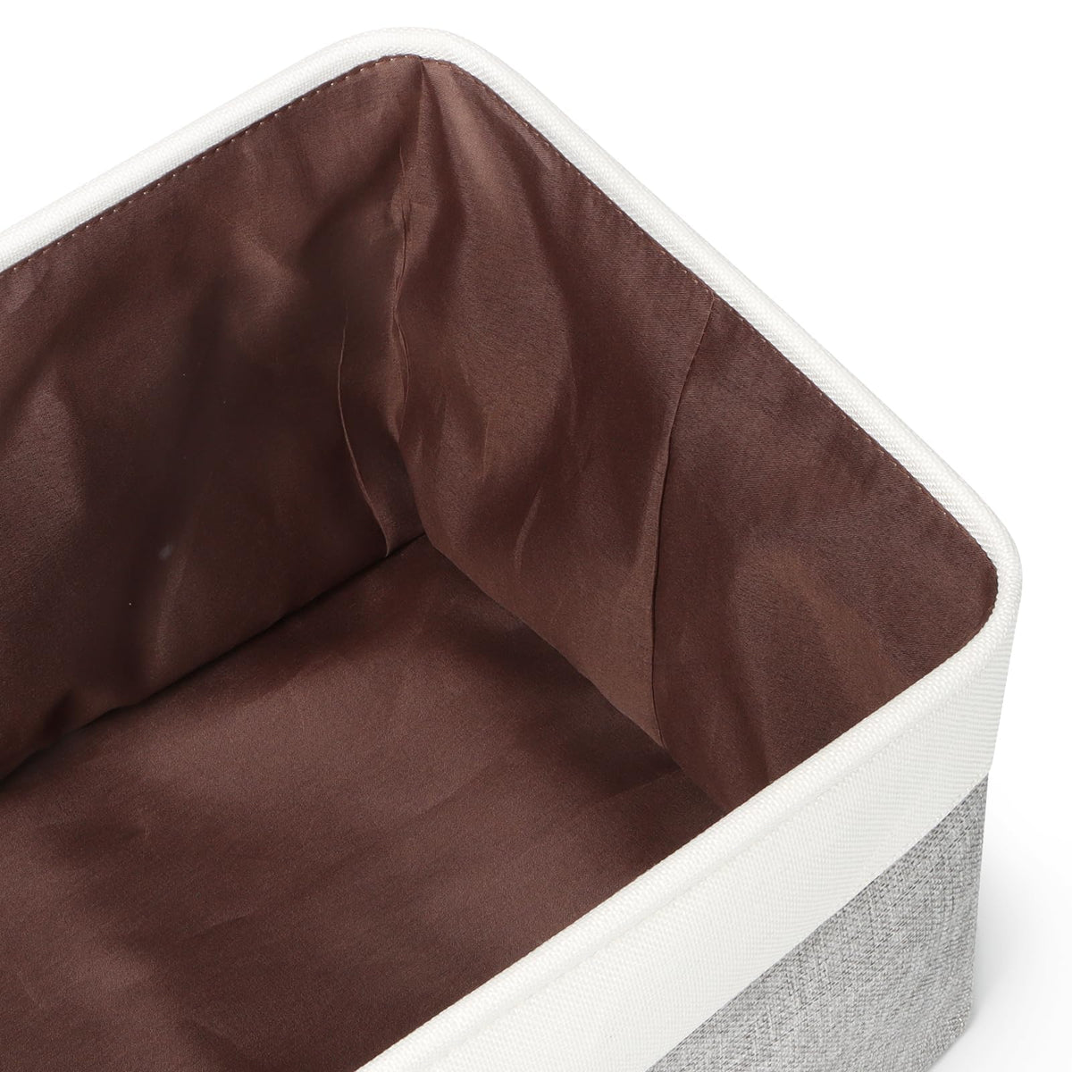 KEEGH Fabric Storage Baskets Set of 3, 17 Inch Storage Boxes for Shelves - image 4
