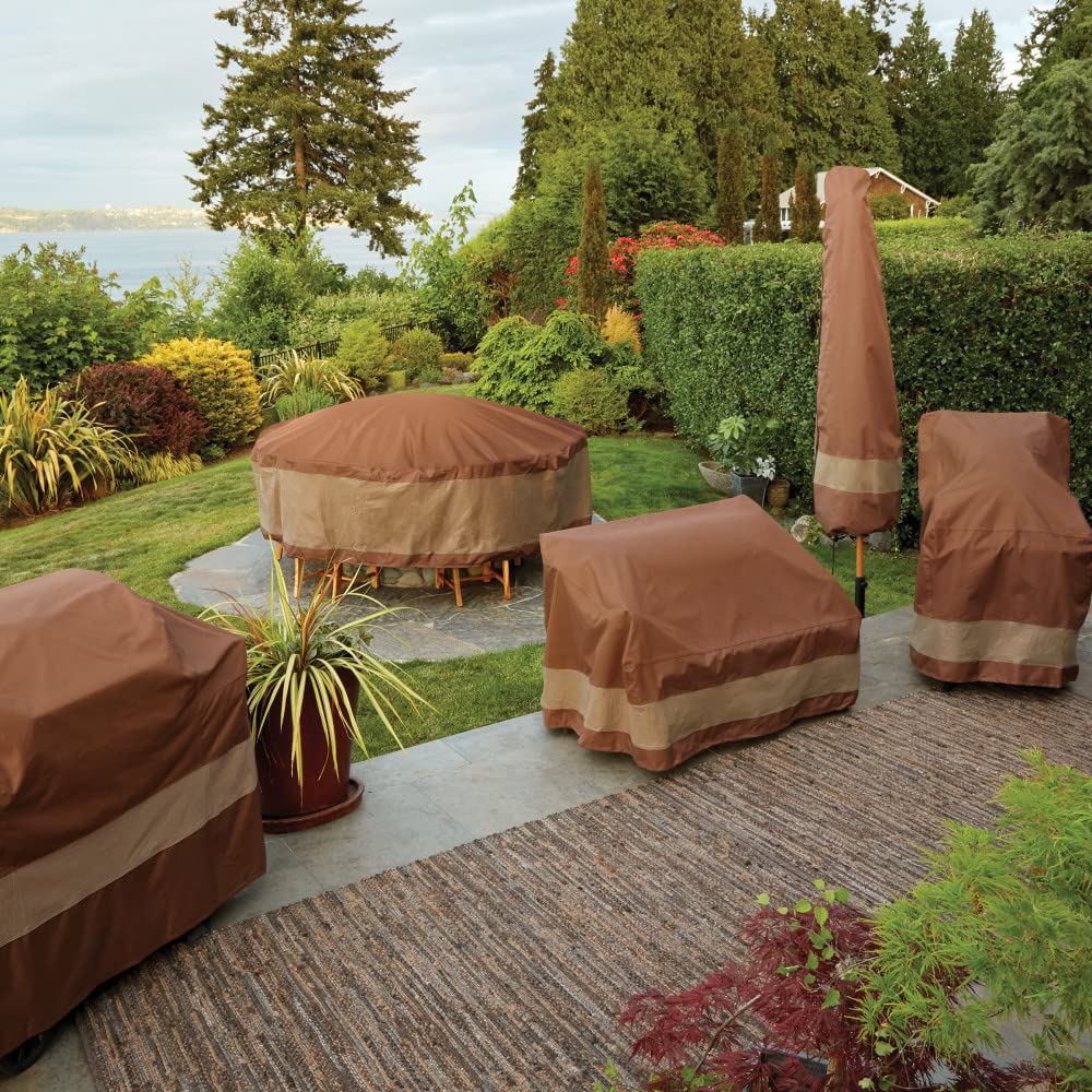 Duck Covers Ultimate Round Fire Pit Cover - Waterproof - 52 Inch - Mocha