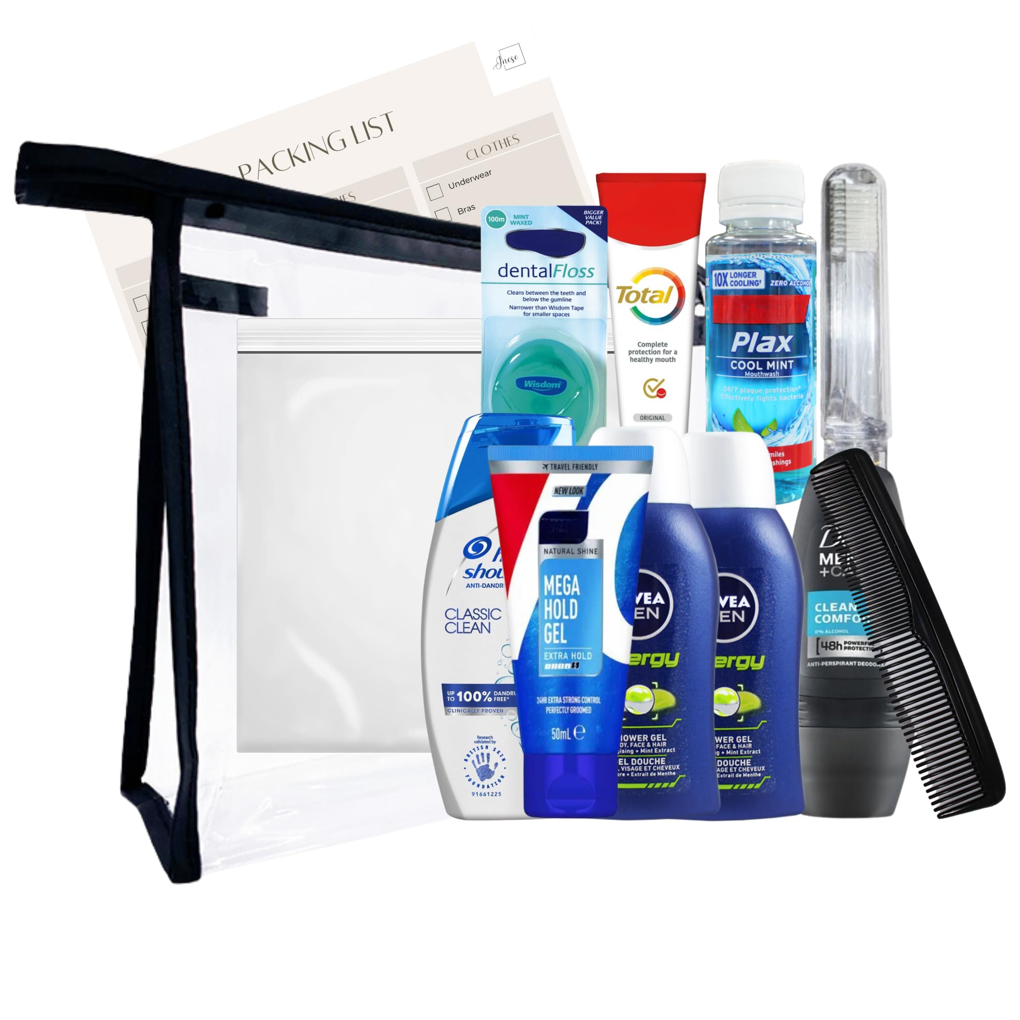 Men’s Travel Toiletries Set – TSA Approved Toiletry Kit