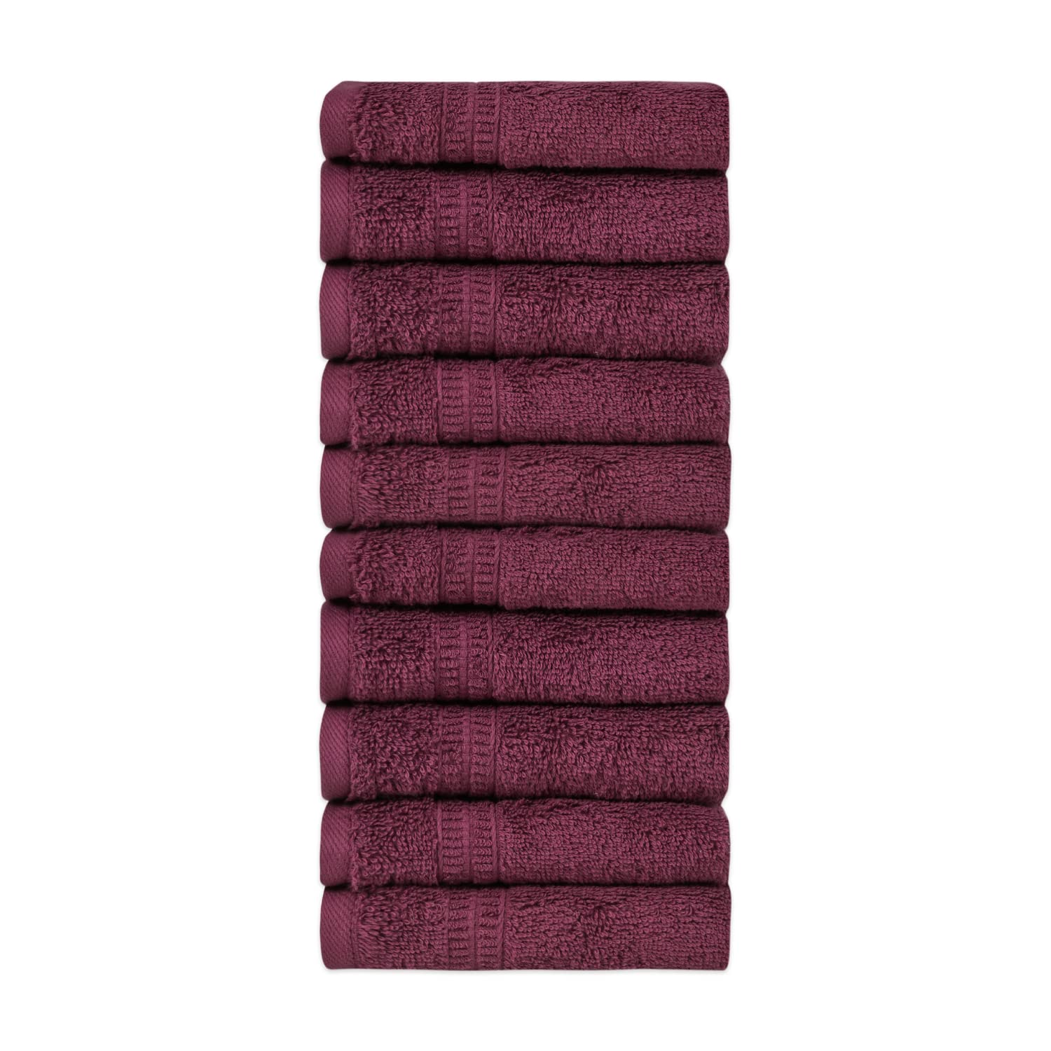 HOMELOVER Organic Cotton Washcloths - 10 Pack Turkish Face Cloths