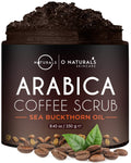 O Naturals Coffee Arabica Body Scrub – Dead Sea Salt Exfoliant, 250ml