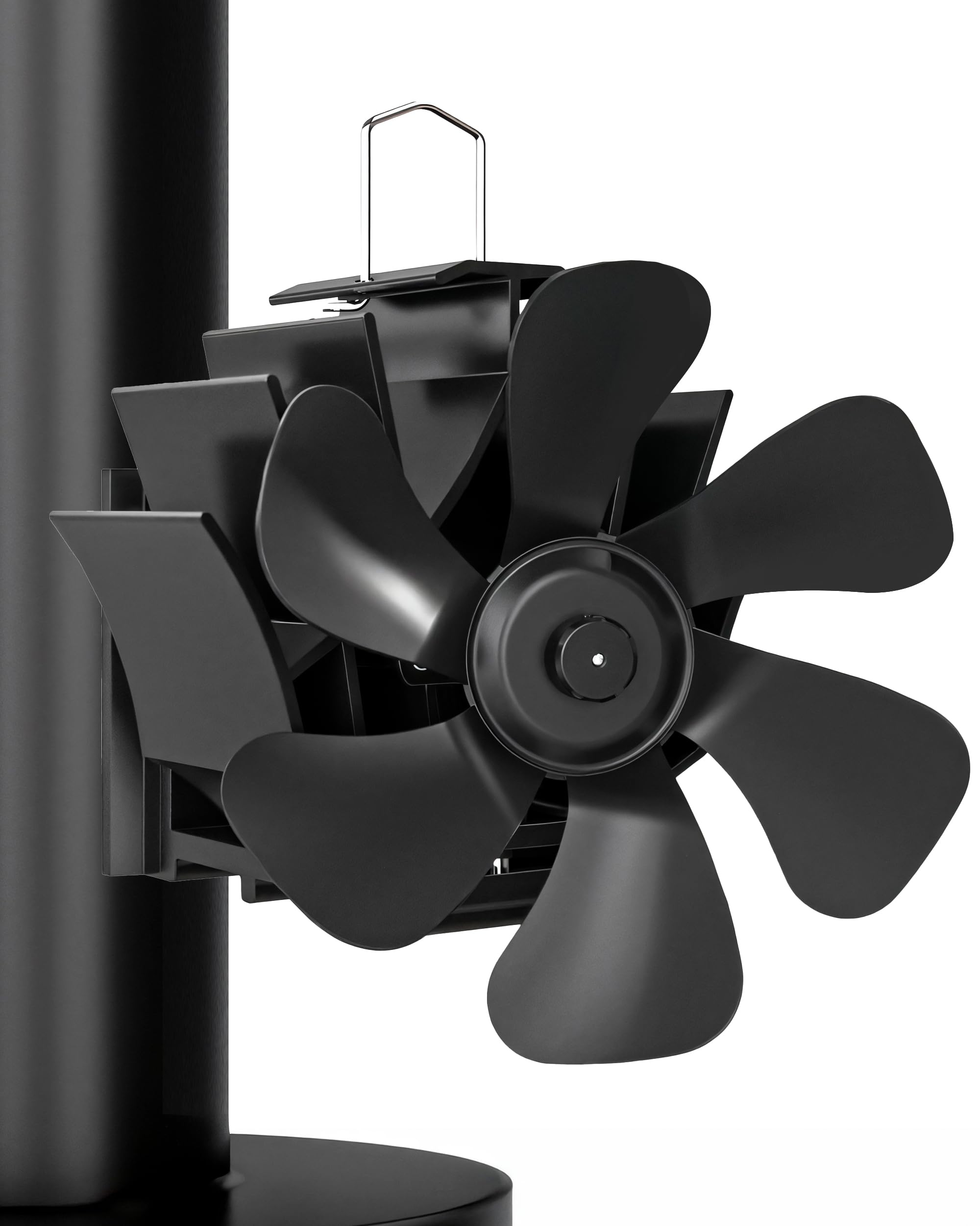Signstek 6-Blade Magnetic Stove Fan – Silent Heat Powered Log Burner